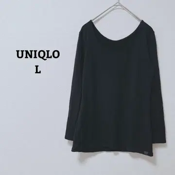 유니클로 히트텍 울트라 웜 티셔츠 긴팔 U넥 스트레치 얇은 소재 L