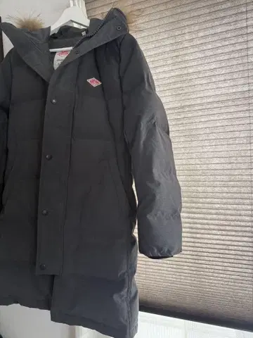 DAITON 후드 부착 다크 그레이 다운 자켓