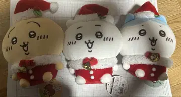 치이카와 (먼작귀) 하치와레 토끼 산타다! 봉제 인형 S 3개 세트