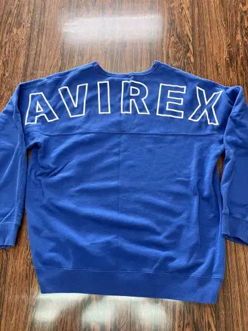 AVIREX 파랑 크루넥 트레이닝복 2XL
