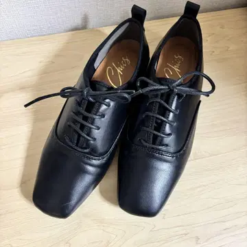 레이스업 슈즈 플랫 로퍼 옥스퍼드 펌프스 23.0
