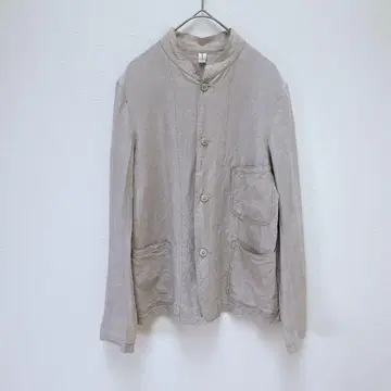 ARTS&SCIENCE 린넨 셔츠 자켓 스탠드 카라 베이지