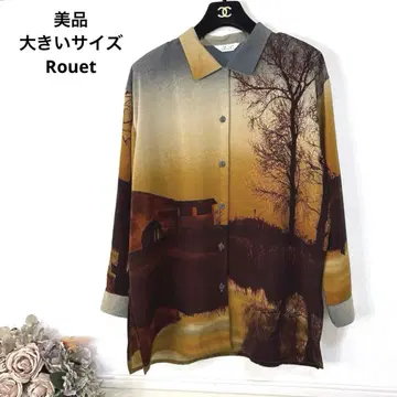 새상품급 빅 사이즈 Rouet 그래픽 셔츠