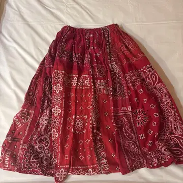 TIGER BROCANTE 리메이크 반다나 패턴 스커트