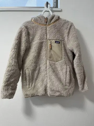 Patagonia 키즈 리버서블 레이디 프레디 후디 베이지