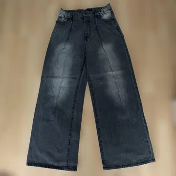 JEANASIS 턱 와이드 데님 그레이 계열 M
