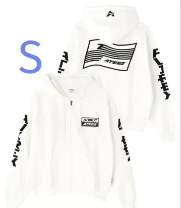 AVIREX x ATEEZ / 후드티 S 화이트