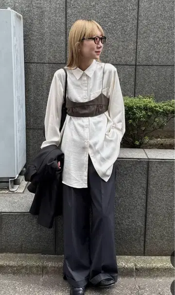 feepur 멜란지 브라탑 뷔스티에