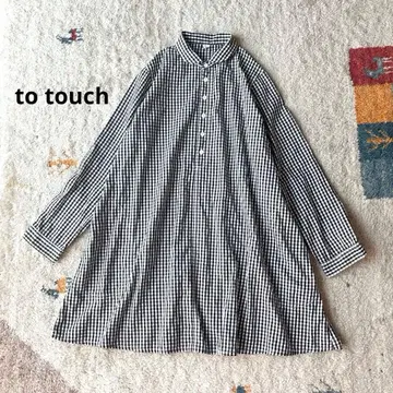 to touch 투터치 둥근 카라 플레어 풀오버 셔츠 일본제 현행 모델