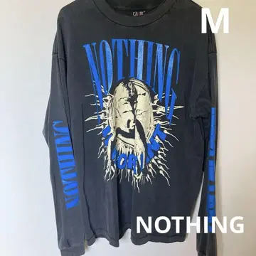NOTHING 그래픽 긴팔 티셔츠 M 빈티지 가공 SAINT