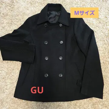 새상품급 P코트 자켓 GU 블랙 코디하기 쉬운