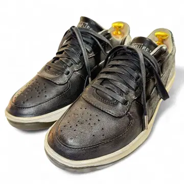 Alexander McQueen x Puma 블랙 가죽 스니커즈 25cm