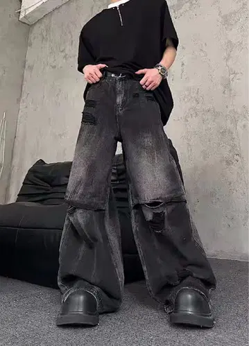 하이랜더 와이드 데님