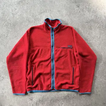 80s 파타고니아 신틸라 가디건 USA 레드 x 터콰이즈 L