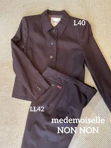 Mademoiselle NONNON 마드모아젤 논논 수트 셋업 LL