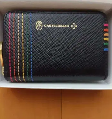 CASTELBAJAC 컬러풀 스트라이프 코인 케이스