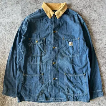 새상품급 orslow BEAMS 별주 데님 커버올 XL 익스클루시브