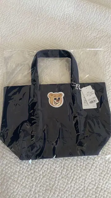 러브러리 바이 페이퍼 올드 테디 와펜 토트백 네이비 스몰