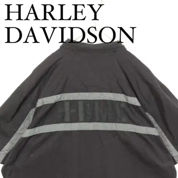 HARLEY DAVIDSON 블랙 반팔 워크 셔츠 버튼 다운 XL
