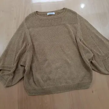 휴먼 우먼 코튼 니트 돌먼