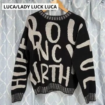 LUCA/LADY LUCK LUCA 루카 로고 니트 니트 긴팔