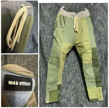 MAD EFFECT 머드 이펙트 재구축 카고 팬츠 L 카키 리메이크