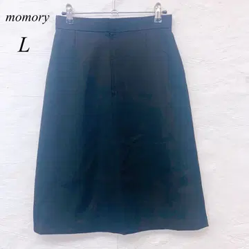 e5420 [메모리] 블랙 플리츠 스커트 L 허리밴딩 안감 있음