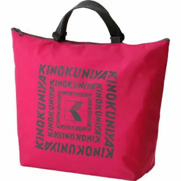 KINOKUNIYA 키이노쿠니야 집업 숄더백 에코백 로즈 핑크