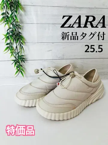 [ 특가품 ] 택 포함 새상품 ZARA 퀼팅 스니커즈 완판템 사유있음