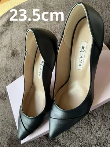 D.IANA 블랙 하이힐 TS17226 블랙 스무스 힐 7cm