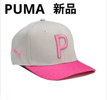 PUMA 새상품 캡 그레이/핑크