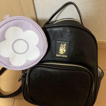 데이지 덕 블랙 백팩 파우치 포함