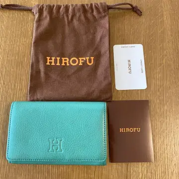 새상품급 HIROFU 직조 지갑 그린 컬러