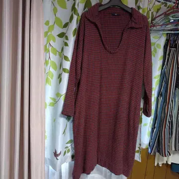 45R 두꺼운 원단 루즈핏 롱 원피스