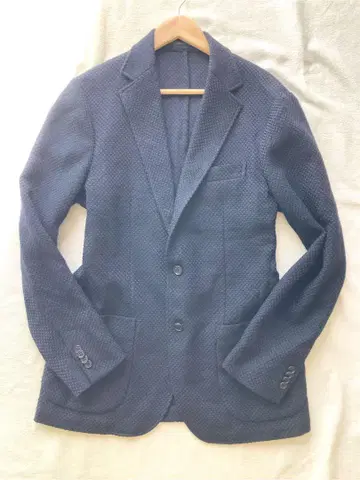 유나이티드 애로우즈 울 100% 테일러드 자켓 네이비 50 새상품급