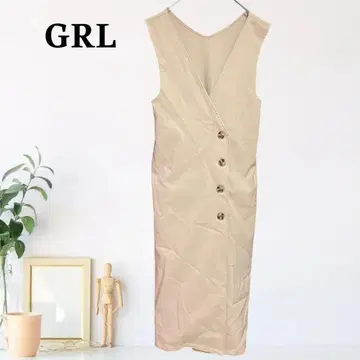 zB999 [ M ] GRL 슬릿 슬리브리스 레이어드 롱베스트
