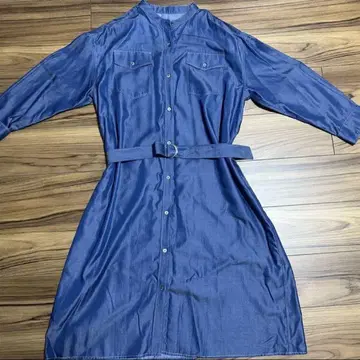 [ 새상품급 ] 데님 셔츠 원피스 MK MICHEL KLEIN