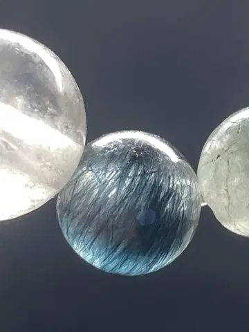 자가 수정 9-13mm 자가 마운틴 쿼츠 팔찌 블루 자가