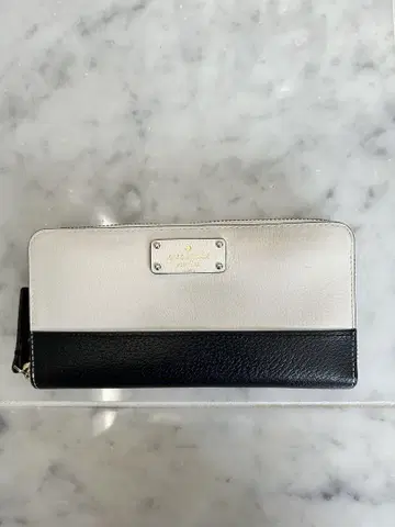 kate spade 장지갑 화이트/블랙