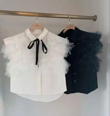 [Hiand] Swan Ribbon Shirt