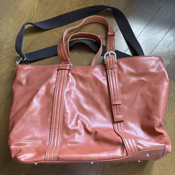 오렌지 빅 토트백