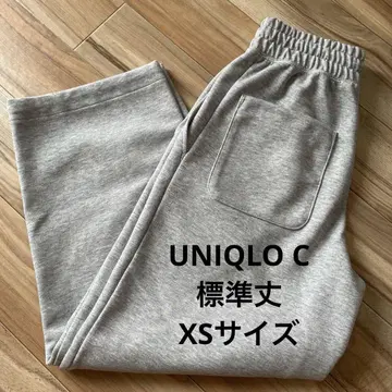 유니클로C 맨투맨 와이드 팬츠 그레이 XS 사이즈