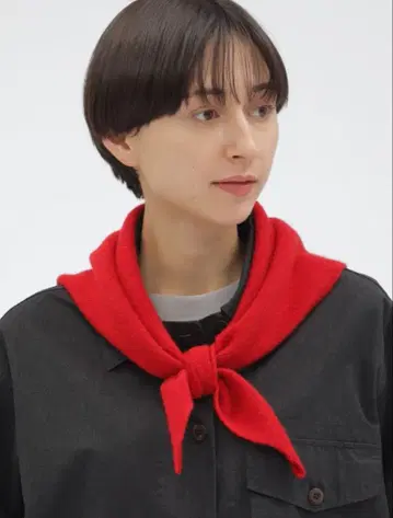MARGARET HOWELL 빨간색 삼각형 스톨 F 미사용 새상품