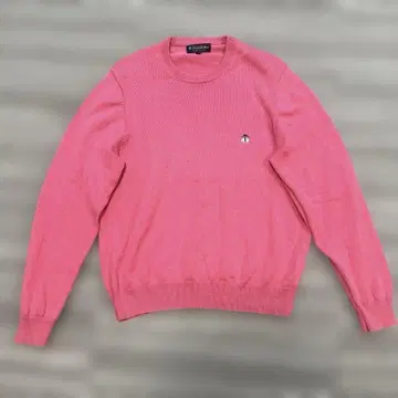 BROOKS BROTHERS 수피마 코튼 크루넥 니트 로고 자수