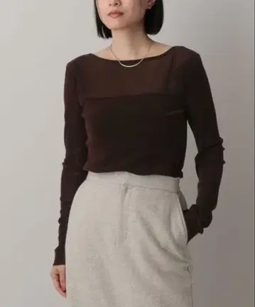 A part by 시어 벨로아 티셔츠 긴팔