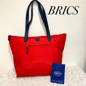 BRIC'S 브릭스 토트백 빨간색 네이비 핸들 대용량