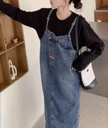 데님 살로펫 여성용 XL 사이즈 점퍼 스커트 살로페 넉넉한