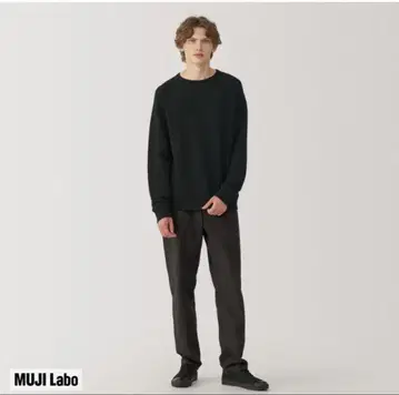 MUJI 옛날 방식 그대로 짜 만든 맨투맨 풀오버 XL