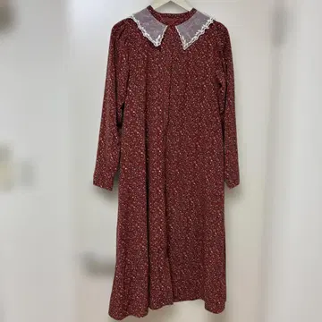 merry jenny 꽃무늬 레이스 옷깃 원피스