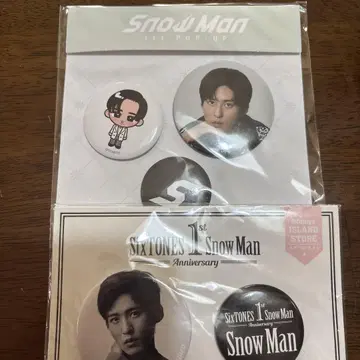 Snow Man 팝업&1st Anniversary 캔뱃지 메구로 렌